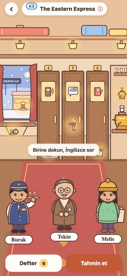 Sahne ve ipuçları